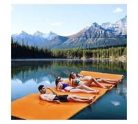 floating water pad, Floating Water Pad Mat, Foam Island for Pool Lake River Outdoor Activities(Orange,3.5m x 1.5m x 3.3cm)