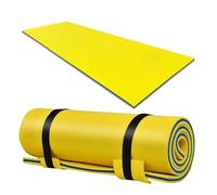 Floating Water Pad, Foam Mat with Rolling Pillow, 3-Layer Floating Island for Pool, Lake, Beach Activities, 1.8m x 1.8m x 3.3cm, Ideal for Summer Fun