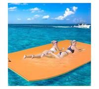 floating water pad, Lily Pad Floating Mat, Water, 3 Layer Tear-Resistant XPE Foam for Recreation(Orange,2.7mx1.3mx3.3cm)