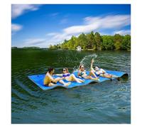 Floating Water Pad Mat, For Recreation and Relaxing, Tear-Resistant XPE Foam for Beach, Ocean Lake(Blue,2.7m x 1.5m x 3.3cm)