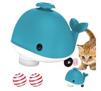 Floating Whale Ball - Cute Electric Air Steering Wheel Toy, Animal Rolling Ball | Music Whale Toy With Fan, Flexible Wheels For Cat Shot Games, Balance The T