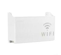Floating WiFi Shelf for TV 14x24cm Space Saving(White) | PC plastic build, 14x24x6cm size, wall-mounted design, hides messy cables, fits routers and modems