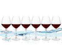 Floating Wine Glasses for Pool, Floating Plastic Wine Glasses for The Hot Tub, Shatterproof Poolside Wine Glasses (18 oz | Set of 2/4/6) (6 Pcs)