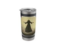 Floating Witch Wicca Halloween Metalhead Lucifer Goth Emo Stainless Steel Insulated Tumbler