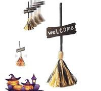 Floating Witch's Broom - Floating Haunted Dancing Broom, Animated Witches Moving Broomstick Scary Decorations Light up Dancing Brooms, Props, Masquerade Decoration (1 PC)