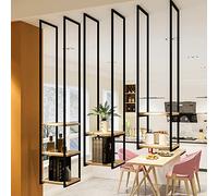 Floating Wooden Display Shelves, Metal Ceiling Hanging Rack, Kitchen Bookcase Storage, Pan nizer for Living Room, Kitchen & Store, Stylish Home Decor