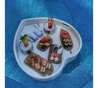 Floating Woven Tray for Swimming Pool and Spa - Perfect for Leisure and Relaxation, Holds Essentials at Parties and Sandbars