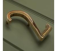 Floatinig House Number | 5 inch Modern Door Sign Numbers Signs Plaques | Street Home Address Numerals (Polished Brass, 2)