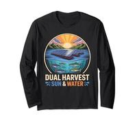 Floatovoltaics Dual Harvest Sun and Water Solar Long Sleeve T-Shirt