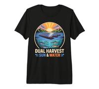 Floatovoltaics Dual Harvest Sun and Water Solar Premium T-Shirt