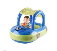 Floats For Pool | Swimming Float | Inflatable Car Shaped PVC Swimming Trainer Material With Detachable Sun Hood For