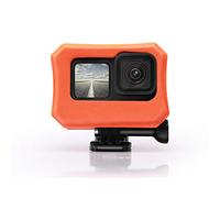 Floaty for GoPro Hero 9 - Float Housing Case Cover for Camera Anti-Sink Floating Accessory - Orange