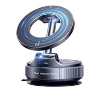 FLOBBER Vacuum Magnetic Phone Holder for Car, Reinforced 96lbs Car Mount for iPhone & Android, 360° Rotation Phone Mount for Car, Adjustable Suction Phone Mount for Your Car/Gym/Mirror - White