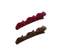Flock Braid Hair Clip Duck Bill Barrette Double Layers Styling for Women and Girls Flock Braid Duck Bill Clip Accessories for Women