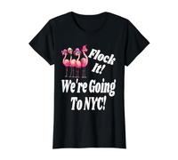 Flock It We're Going to New York Girlfriend Getaway Matching Value Graphic T-Shirt, Women, Black, L