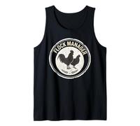 Flock Manager Vintage Rooster Hen Chicken Keeper Tank Top