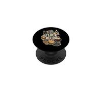 Flock Meeting Chicken Farm Rustic PopSockets Adhesive PopGrip