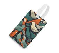 Flock of Birds Luggage Tag Classic Personalized Repeated Luggage Tag Cute Unique Travel Essentials Identifiers for Women Men Baggage Backpack Handbag Suitcase
