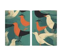 Flock of Birds Passport Holder, ID Card Protector Case Passport Holder with Slot Passports Travel Wallet Document Cover for Women And Men