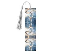 Flock of Birds1 Print Wooden Bookmarks Tassel Bookmark Book Marks Reading Accessories,for Book Lovers Teachers