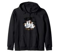 Flock of white seagulls screaming Mom! Mother's Day Funny Zip Hoodie