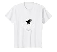 Flock Over Flirts: Starry Bird Squad Friendship Goals T-Shirt, Kids, White, 8 Years