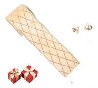 Flocked Diamond Wired Ribbon 2m 5m Gold Glitter Double-Layer Velvet Texture | Soft Velvet Texture, Double-layer Geometric Design, for ideal For Wreaths Trees Gifts, Burgundy Red Gold Green Black