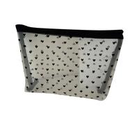 Flocked Mesh Cosmetic Bags Transparent Travel Bag with Breathable Design for Storing Toiletries and Important Things Breathable Storage Bags Made of Flocked