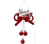Flocked Velvet Christmas Bell Ornaments in Rich Burgundy Red, DIY Holiday Decorations for Christmas Tree and Home Seasonal Display, Soft Plush Material for Elegant Festive Ambience(E)