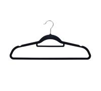 Flocked Velvet Hangers - Pack of 50 (Grey/Rose Gold) LIVIVO Black L