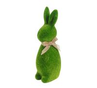 Flocking Bunnies Figurines Spring Rabbits Statues Bunnies Sculptures Indoor Easter Decorations Ornament Home Decors Tabletop Ornament