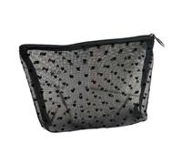 Flocking Net Makeup Pouches Transparent Multifunctional for Office Home and School Supplies Portable Clear Stationery Organizer