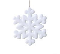 Flocking snowflake pendant ornament for Christmas tree or window hanging, creating a festive and inviting winter atmosphere (40cm)