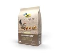 FlockLeader Healthy Coop, Litter Additive for Chicken Coop with Probiotic & Acidifier, Reduces Odor, Wetness & Bacteria, 12lbs