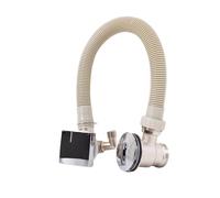 Flode Easy Clean Freeflow Square Click Clack Bath Filler Waste - Chrome - Brass & Polypropylene