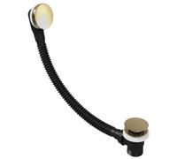 Flode Easy Clean Push Button Pop Up Bath Waste & Overflow (Brushed Brass)