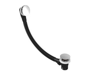 Flode Easy Clean Push Button Pop Up Bath Waste & Overflow (Chrome)
