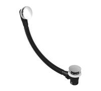 Flode Easy Clean Push Button Pop Up Bath Waste & Overflow Chrome Finish