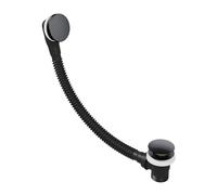 Flode Easy Clean Push Button Pop Up Bath Waste & Overflow (Matt Black)
