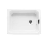 Flode Fireclay Single Bowl Belfast Ceramic Kitchen Sink - 595 x 455 x 252mm