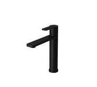Flode Luxus Single Lever Kitchen Mixer Tap - Matt Black - Brass - Modern - Swivel Spout - Deck-Mounted - 253mm Height