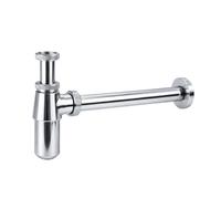 Flode Porto Traditional-Style Adjustable Bottle Trap, Chrome, 32mm, Compression, Basin Waste Installation