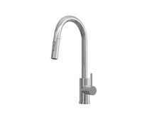 Flode Pull Out Kitchen Sink Mixer Tap - Chrome Single Lever Modern Mono Kitchen Tap with Pull-Out Spray, High Pressure, Deck Mounted, 35mm Ceramic Cartridge