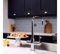 Flode Rora 3 In 1 Biometric Boiling Water Tap Polished Chrome Finish