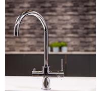 Flode Svan 3 In 1 Instant Boiling Hot Water Tap Polished Chrome Finish