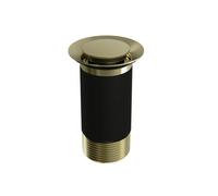 TOP-FIX Easy Fit Basin Sink Click Clack Pop Up UNSLOTTED Top Fix Waste - Brushed Bath - PBW-TOP-02-BB (PDT-000735)