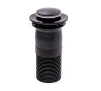 TOP-FIX Easy Fit Basin Sink Click Clack Pop Up UNSLOTTED Top Fix Waste - Matt Black - PBW-TOP-02-MB (PDT-000731)
