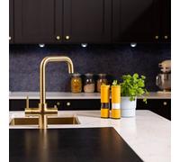 Flode Tre 3 In 1 Boiling Water Tap Brushed Brass Finish