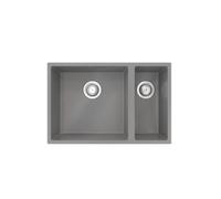 Flode Vanern 1.5 Bowl Comite Kitchen Sink Undermounted Strainer Wastes Supplied Matt Grey Finish