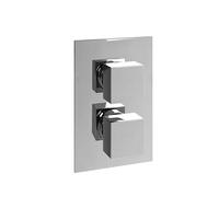 Flode Veda 1 Concealed Thermostatic Shower Valve - Single Outlet - Square Style - Chrome Finish